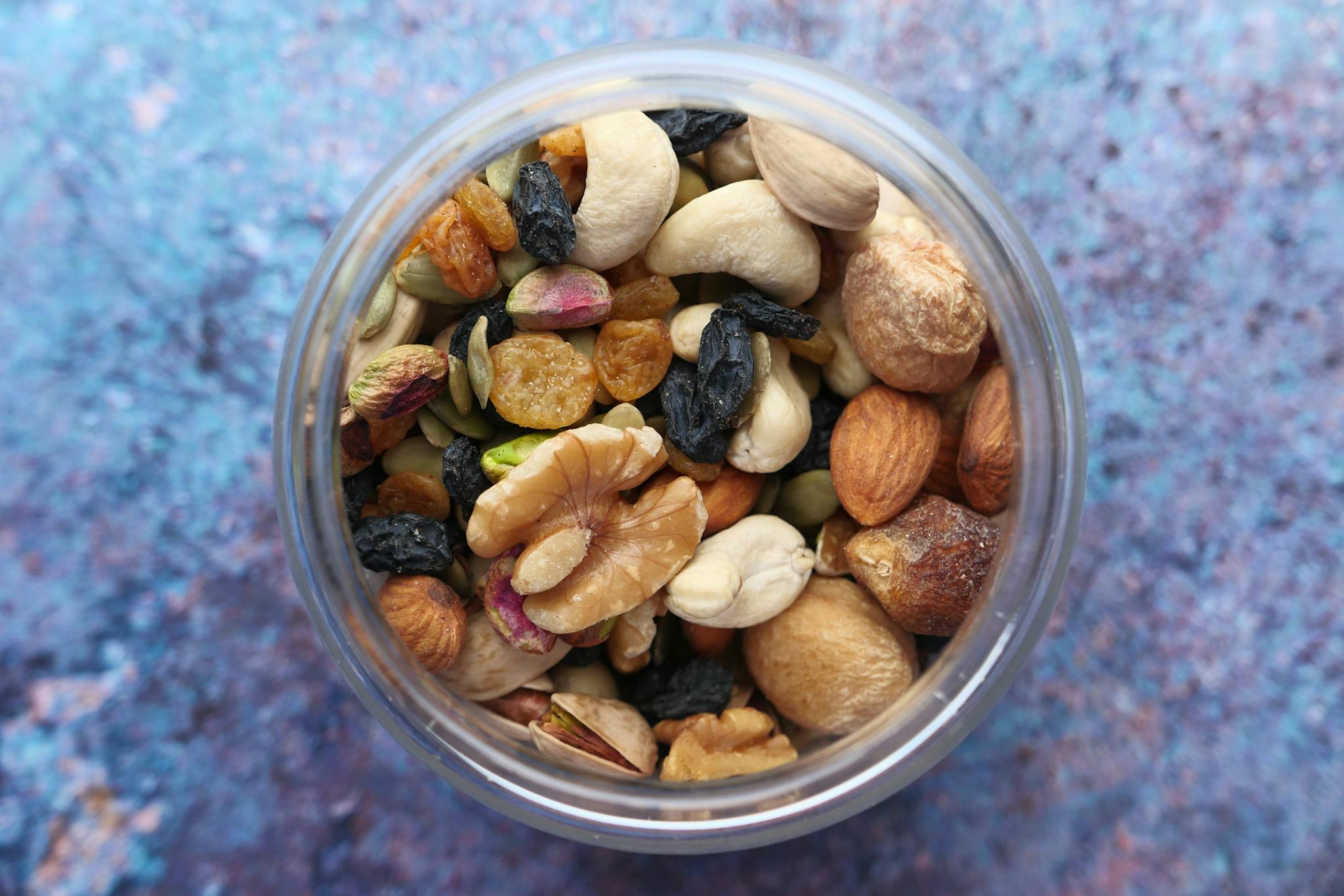 Dried Fruit and Nuts in Jar